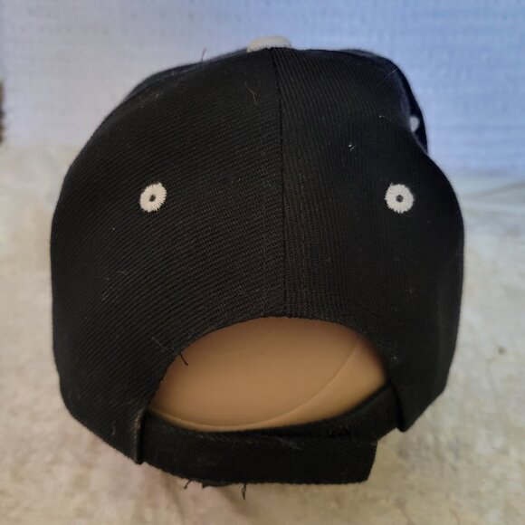 Men s Baseball Trucker Hat Embroidered Eagle Flag Flames USA Patriotic OSFA EUC - Picture 4 of 7